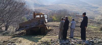  آغاز راه شکافی روستا گردشگری وناب به پل گرگان در دلفان