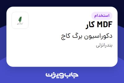 استخدام MDF کار - آقا در دکوراسیون برگ کاج