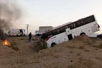 آخرین جزئیات از واژگونی اتوبوس در جاده گرگان به کردکوی