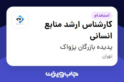 استخدام کارشناس ارشد منابع انسانی در پدیده بازرگان پژواک