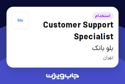 استخدام Customer Support Specialist در بلو بانک