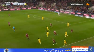 هت تریک ارلینگ هالند در شب برتری 5-0 نروژ مقابل قزاقستان - پارس فوتبال