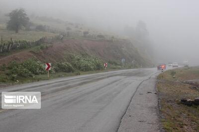 بارش باران در برخی محورهای تهران و البرز