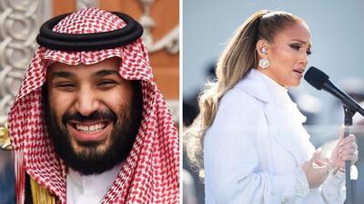 خشم مسلمانان از بن سلمان و جنیفر لوپز؛ رقص دور ماکت کعبه! + عکس