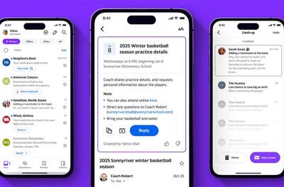 اپلیکیشن جدید یاهو میل با قابلیت‌های هوش مصنوعی معرفی شد