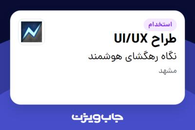 استخدام طراح UI/UX در نگاه رهگشای هوشمند