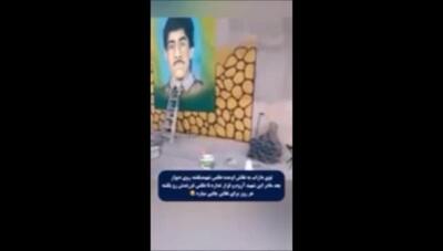 ذوق تماشایی یک مادر شهید برای نقاشی تصویر پسرش