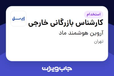 استخدام کارشناس بازرگانی خارجی در آروین هوشمند ماد