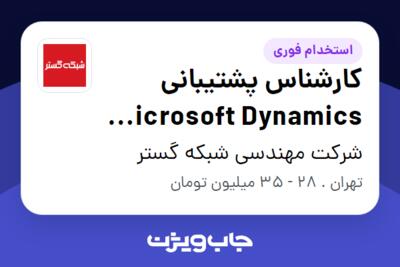 استخدام کارشناس پشتیبانی Microsoft Dynamics CRM در شرکت مهندسی شبکه گستر