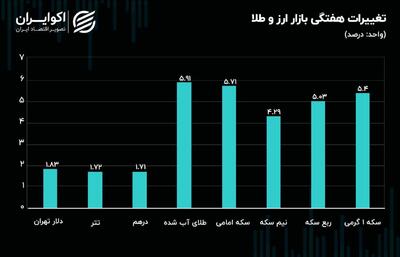 پیشروی طلا و سکه با دوگانه‌سوزی/ تتر سر به هوا شد