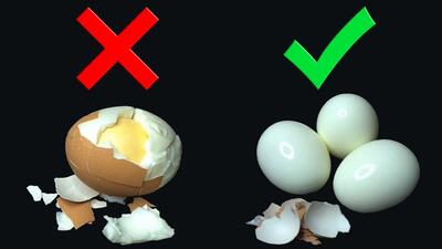 چیکار کنیم پوست تخم مرغ به راحتی جدا شود!!