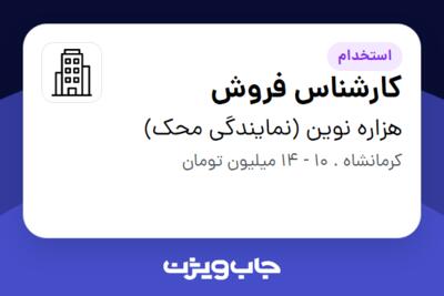 استخدام کارشناس فروش در هزاره نوین (نمایندگی محک)