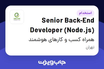 استخدام Senior Back-End Developer (Node.js) در همراه کسب و کارهای هوشمند