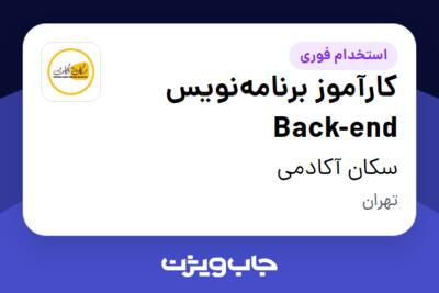 استخدام کارآموز برنامه‌نویس Back-end در سکان آکادمی