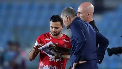 قلم قرمز روی نام شماره ۷ پرسپولیس