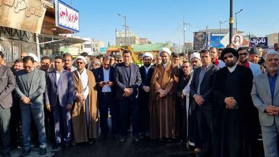 تشیع پیکر پاک ۶ شهید گمنام در شهرستان فاروج  خراسان شمالی