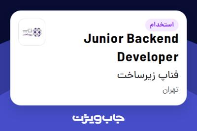 استخدام Junior Backend Developer در فناپ زیرساخت