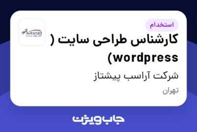 استخدام کارشناس طراحی سایت ( wordpress) - آقا در شرکت آراسب پیشتاز