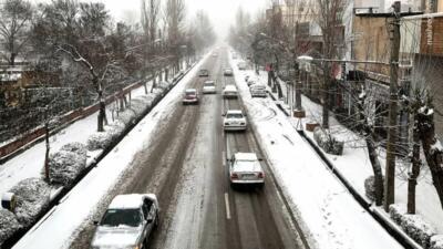 سرما و برف در راه تهران