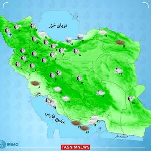 بارش برف و باران در شرق کشور