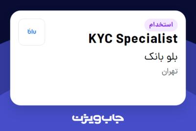 استخدام KYC Specialist در بلو بانک