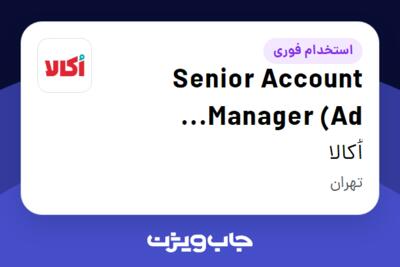 استخدام Senior Account Manager (Ad Services) در اُکالا