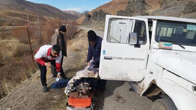 بانوی مصدوم در روستای صعب‌العبور عربشاه اوریات نجات یافت