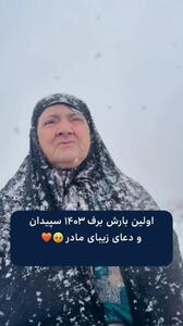 هواشناسی: بارش برف در ارتفاعات سپیدان + فیلم