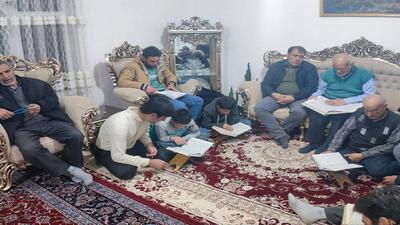 برگزاری جلسات هفتگی تلاوت قرآن کریم در روستای توآباد + عکس