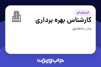 استخدام کارشناس بهره برداری - آقا در سازمانی فعال در حوزه نفت، گاز و پتروشیمی