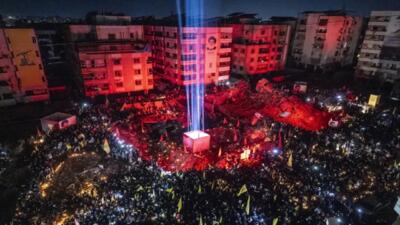 گزارش تصویری از  عزاداری مردم لبنان برای سید حسن نصرالله پس از برقراری آتش بس