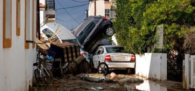 طوفان در یونان قربانی گرفت