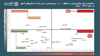 شهر یا روستا فرقی ندارد؛ در این استان بیکاری زنان بالاست