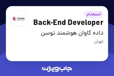 استخدام Back-End Developer در داده کاوان هوشمند توسن