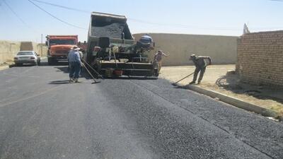 پایان فاز دوم بهسازی معابر روستای طائمه ملایر