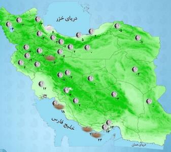 باراش باران در در این استان‌های کشور/سامانه بارشی جدید در راه است +نقشه هواشناسی