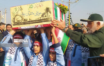 پیکر مطهر شهید گمنام در خرمشهر تشییع شد