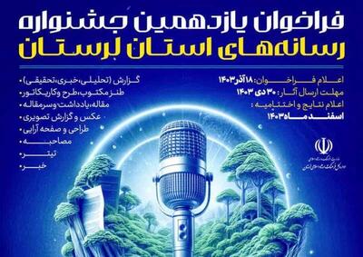 فراخوان یازدهمین جشـنواره رسانه‌های لرستان اعلام شد