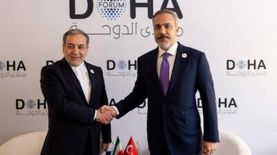 دیدار و گفتگوی وزرای خارجه ایران و ترکیه