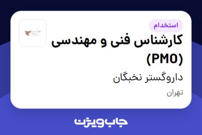 استخدام کارشناس فنی و مهندسی (PMO) - آقا در داروگستر نخبگان