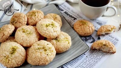 طرز تهیه شیرینی نارگیلی نرم و پفکی به سبک قنادی های حرفه ای