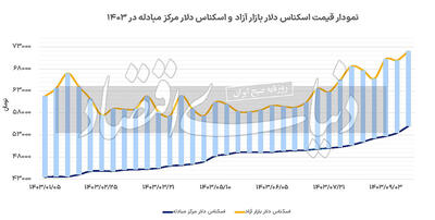 حرکت تند دلار رسمی