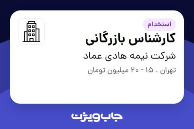 استخدام کارشناس بازرگانی - آقا در شرکت نیمه هادی عماد