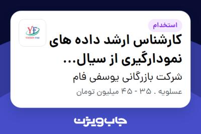 استخدام کارشناس ارشد داده های نمودارگیری از سیال حفاری - آقا در شرکت بازرگانی یوسفی فام