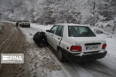 یخبندان در کندوان و هراز/ جاده‌های مازندران لغزنده است