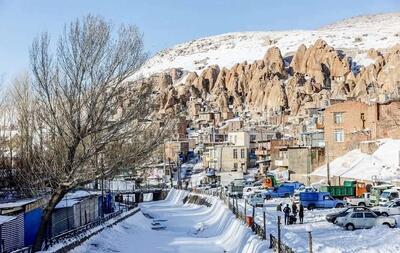 بارش برف در کندوان و سوادکوه