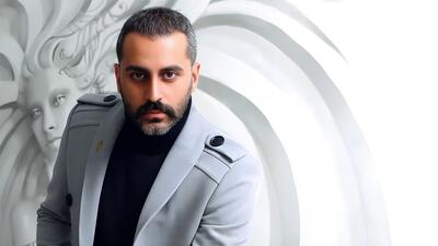 علیرام نورایی در کنار همسرش در تولد پسرشون