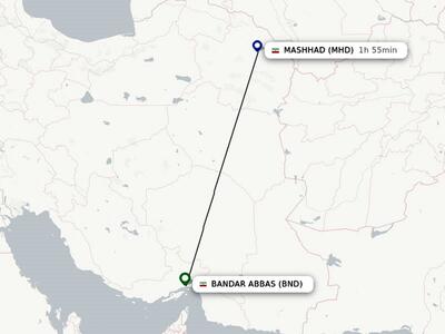 روز و ساعت پرواز بندرعباس مشهد