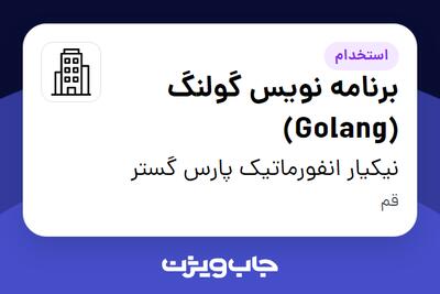 استخدام برنامه نویس گولنگ (Golang) در نیکیار انفورماتیک پارس گستر