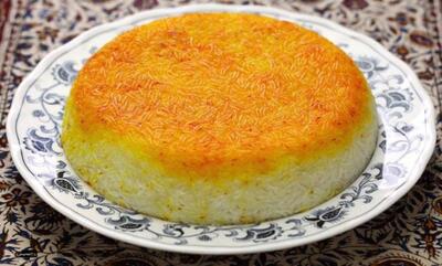 طرز تهیه کته قالبی زعفرانی به روش رستورانی + نکات